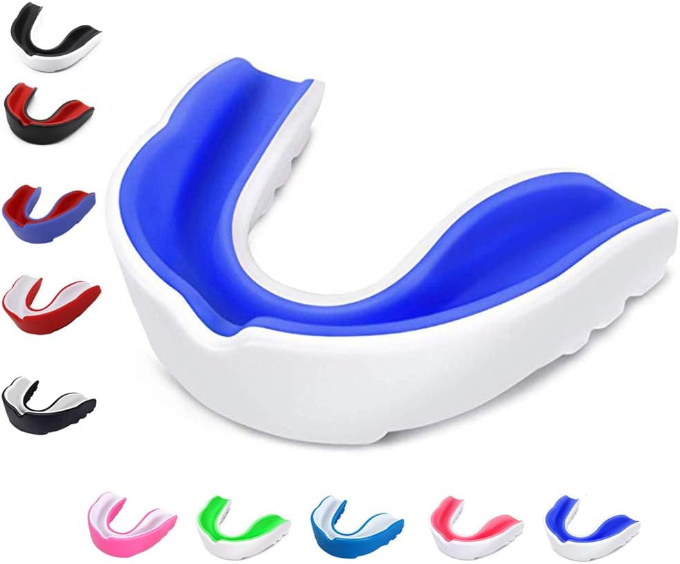 Sports Mouth Guard for Kids Youth/Adults-Mouthguard for Lacrosse, Basketball, Karate, Flag Football, Martial Arts, Rugby, Boxing, MMA, Hockey -Free Carrying Case for Mouthguard…