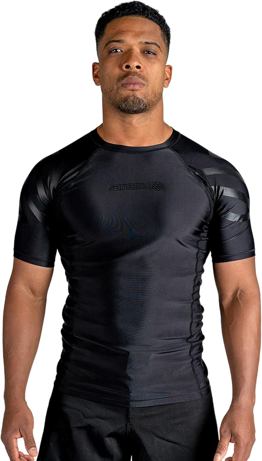 Essential Short Sleeve Rash Guard MMA BJJ Wrestling Grappling Jiu Jitsu