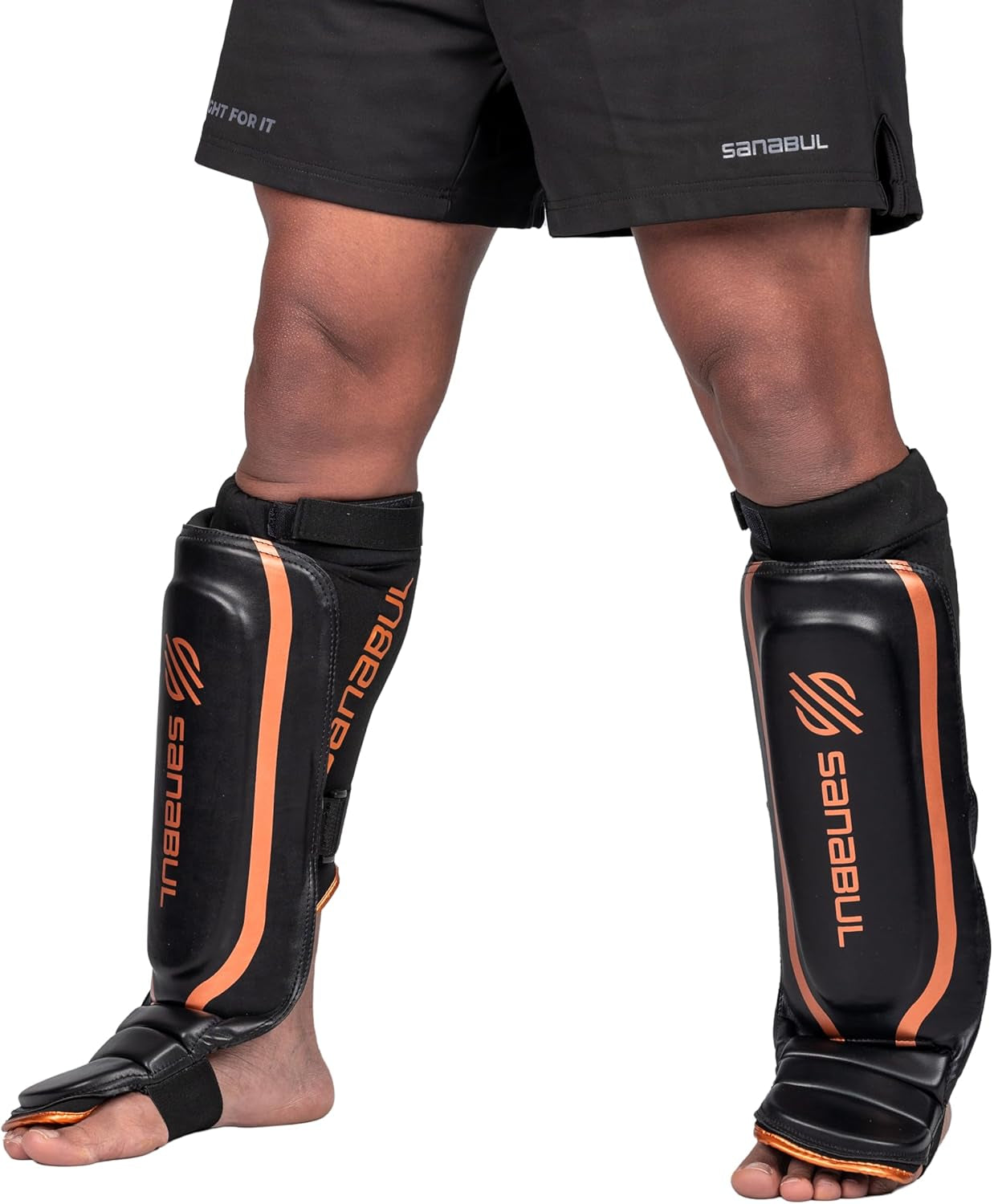 Essential Hybrid Sleeve Kickboxing Shin Guards for MMA Shin Guards Muay Thai Shinguards