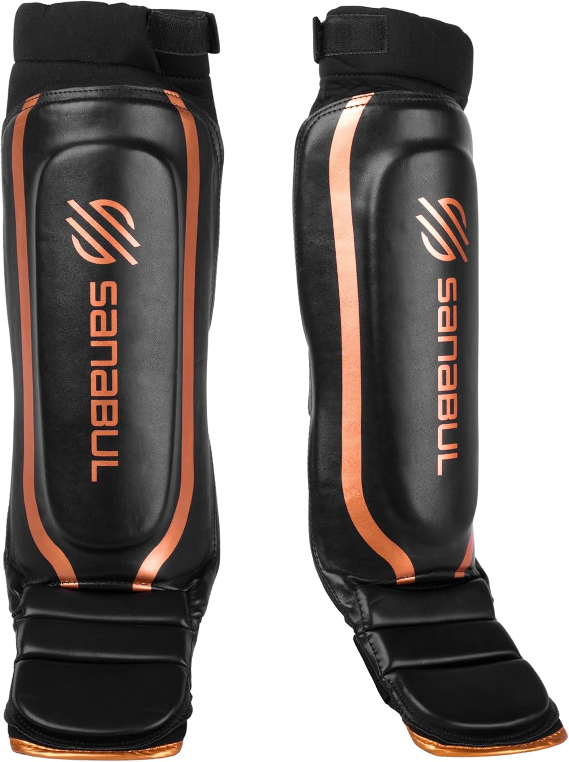 Essential Hybrid Sleeve Kickboxing Shin Guards for MMA Shin Guards Muay Thai Shinguards